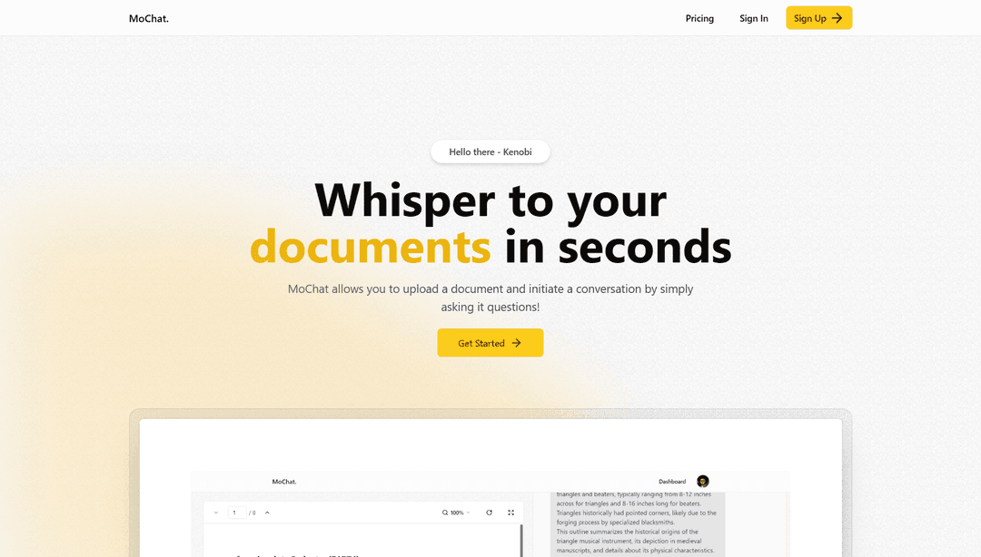 Mochat | Document Whisperer